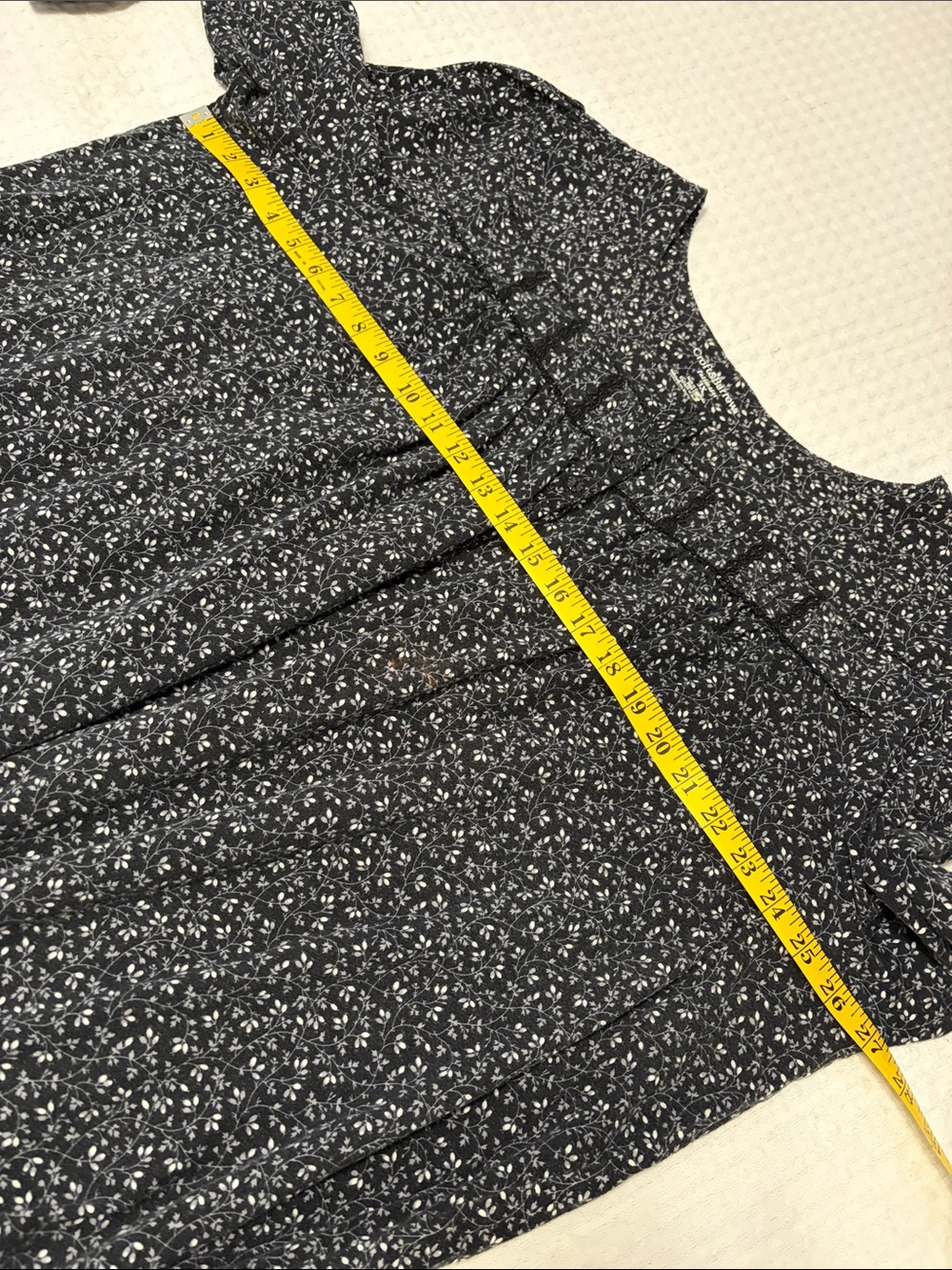 Croft and Barrow Black Floral Print Pullover Midi Cotton Nightgown Size 3X - Picture 13 of 15